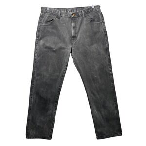 Rustler Mens Regular Fit Straight Leg‎ Jeans Faded Black 38x30